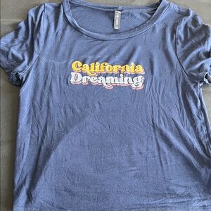 Forever 21 Blue 'California Dreaming' Tee